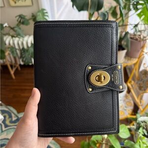 Vintage Coach 65th Anniversary Legacy Turnlock Agenda Notebook Planner With Pen